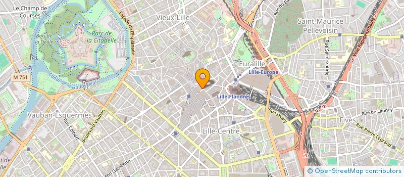 localisation de l'entreprise B.D  LILLE