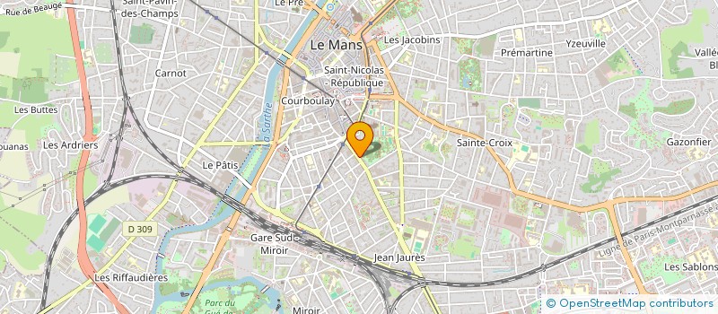 localisation de l'entreprise B&D  LE MANS