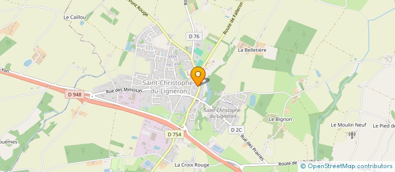 localisation de l'entreprise B&D  SAINT-CHRISTOPHE-DU-LIGNERON