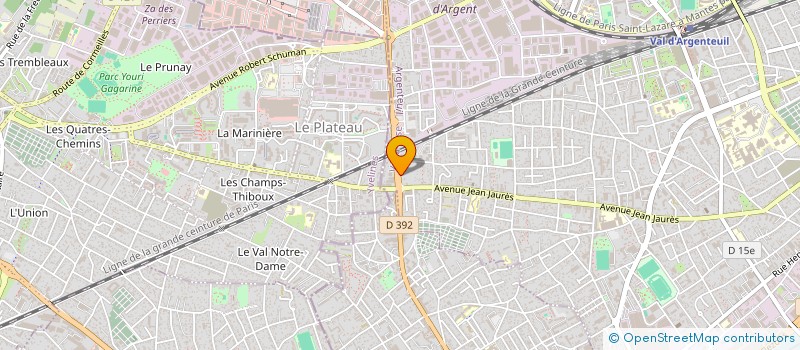 localisation de l'entreprise B&D à LA GARENNE-COLOMBES