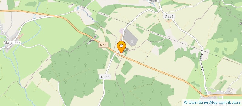 localisation de l'entreprise B.D.A.  LAVONCOURT