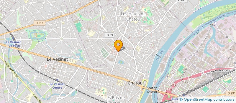 localisation de l'entreprise B.D.A à CHATOU