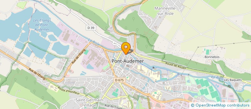 localisation de l'entreprise B.D.A à PONT-AUDEMER