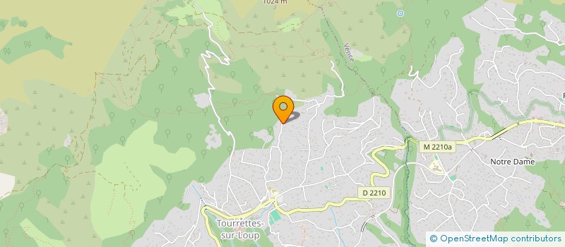 localisation de l'entreprise B.D.A à TOURRETTES-SUR-LOUP