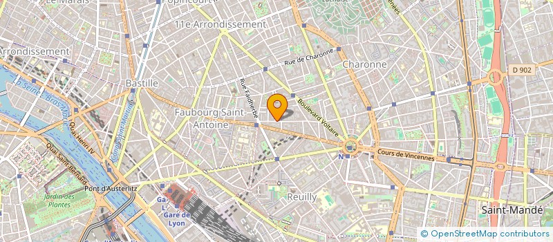 localisation de l'entreprise B.D ALIMENTATION à PARIS