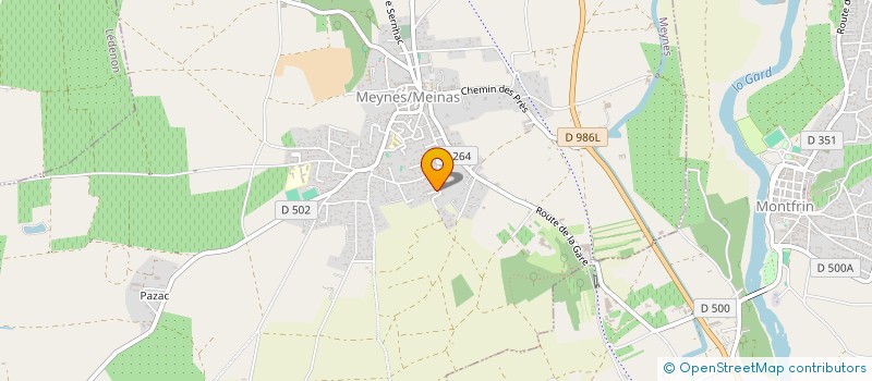 localisation de l'entreprise B.D AUTOM  MEYNES