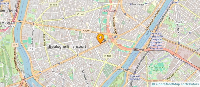 localisation de l'entreprise B.D.C. à BOULOGNE-BILLANCOURT