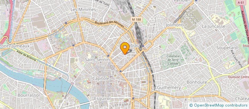 localisation de l'entreprise B.D.C.O à TOULOUSE