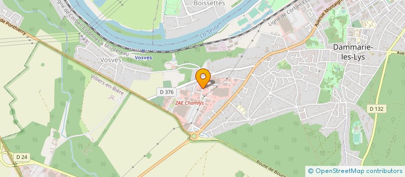 localisation de l'entreprise B.D.C. REIMS à DAMMARIE-LES-LYS