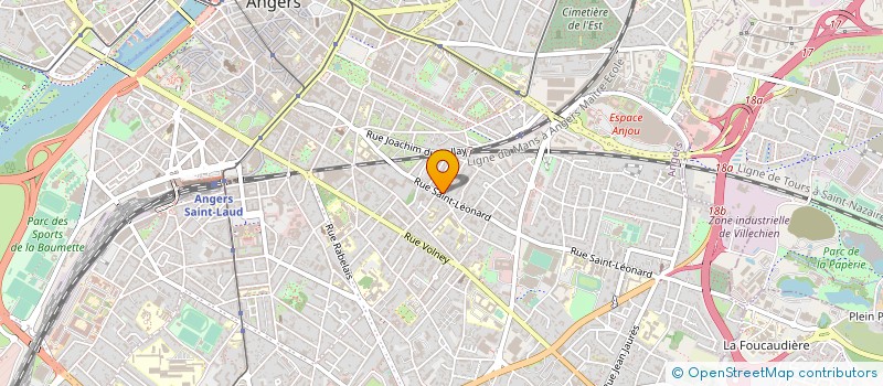 localisation de l'entreprise B.D.CO  ANGERS