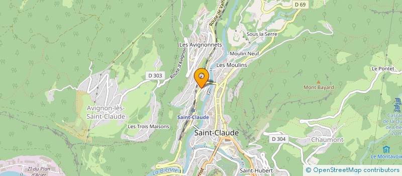 localisation de l'entreprise B.D. CONCEPT à SAINT-CLAUDE