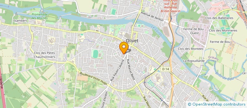 localisation de l'entreprise B. D CONSEILS à OLIVET