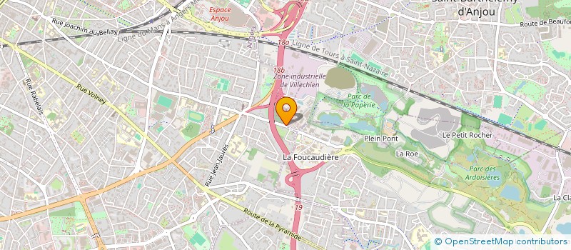 localisation de l'entreprise B D CONSTRUCTION  ANGERS