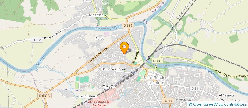 localisation de l'entreprise B D.DAF  SAINT-SULPICE-LA-POINTE