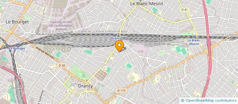 localisation de l'entreprise B.D.DECO à DRANCY