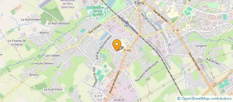 localisation de l'entreprise B & D DEVELOPPEMENT à FLERS