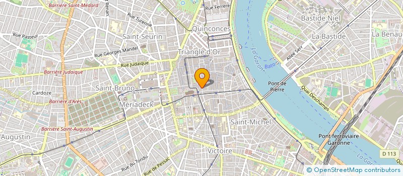 localisation de l'entreprise B.D.E. DEVELOPPEMENT à BORDEAUX