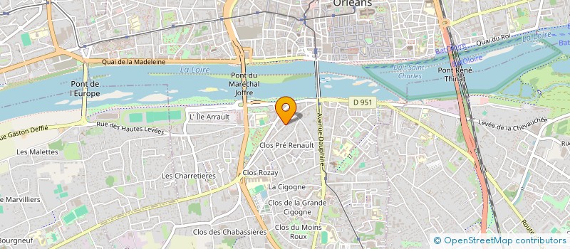localisation de l'entreprise B.D.E. EXIA ORLEANS à ORLEANS