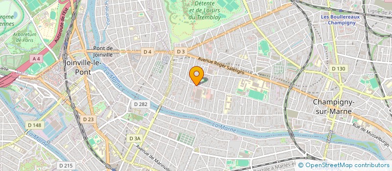 localisation de l'entreprise B&D ENERGIE à CHAMPIGNY-SUR-MARNE