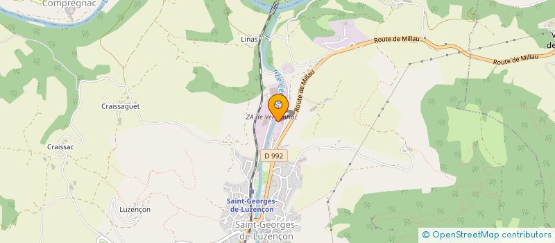 localisation de l'entreprise B D'ESCRIENNE  SAINT-GEORGES-DE-LUZENCON