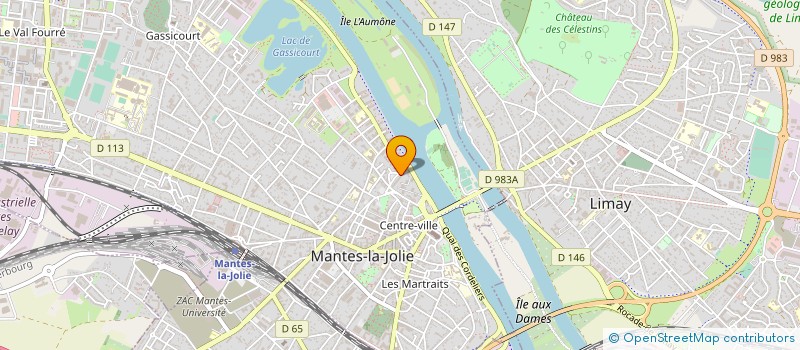 localisation de l'entreprise B.D.F  MANTES-LA-JOLIE