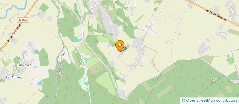 localisation de l'entreprise B D F  MONTAIGUT-SUR-SAVE