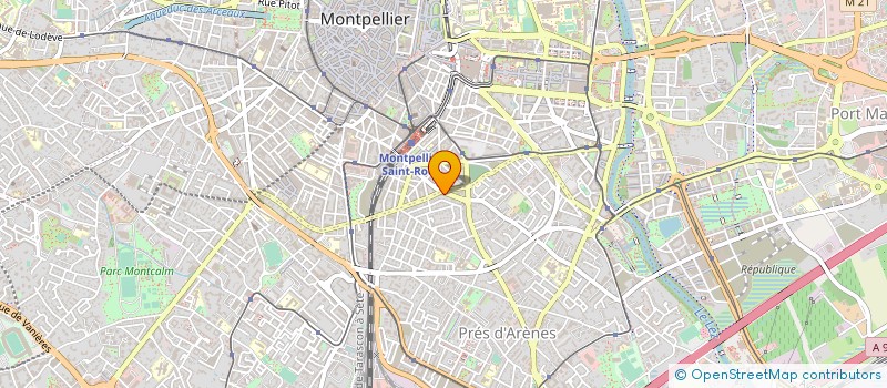 localisation de l'entreprise B.D.F à MONTPELLIER