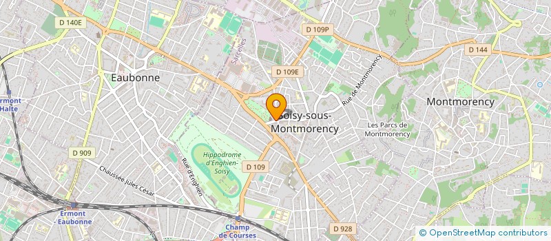 localisation de l'entreprise B D F TRANSPORT  SOISY-SOUS-MONTMORENCY