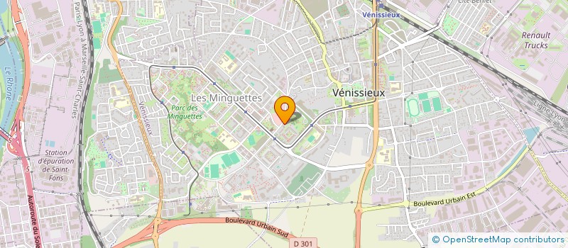 localisation de l'entreprise B&D FRAGRANCE  VENISSIEUX