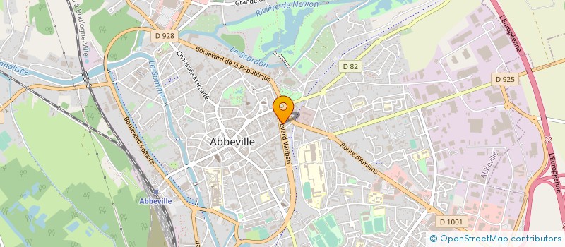 localisation de l'entreprise B.D.G. à ABBEVILLE