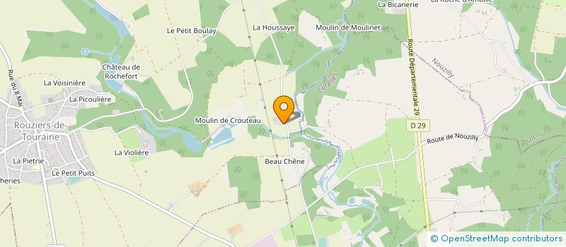 localisation de l'entreprise B.D.G.M  ROUZIERS-DE-TOURAINE