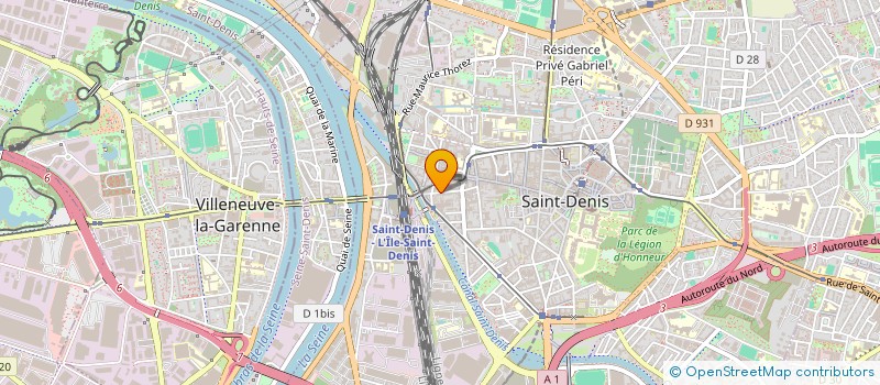 localisation de l'entreprise B. D. G. S. à SAINT-DENIS