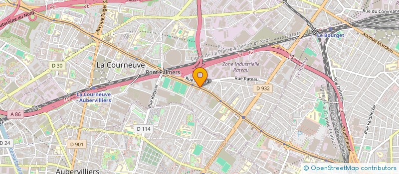 localisation de l'entreprise B D HOUSE à LA COURNEUVE