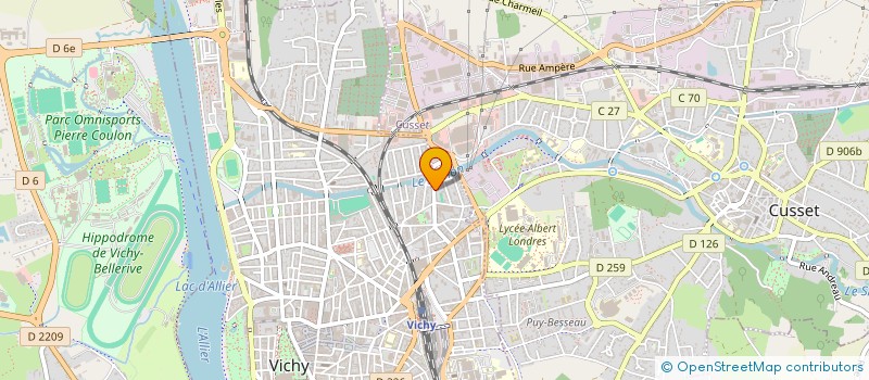 localisation de l'entreprise B.D.I. à VICHY