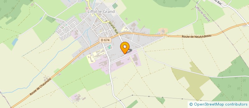 localisation de l'entreprise B.D.I.  LIFFOL-LE-GRAND