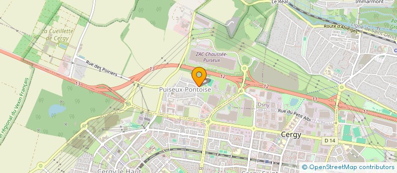 localisation de l'entreprise B & D IMMO  PUISEUX-PONTOISE