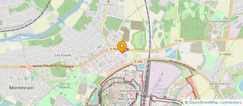 localisation de l'entreprise B.D IMMO  CHESSY