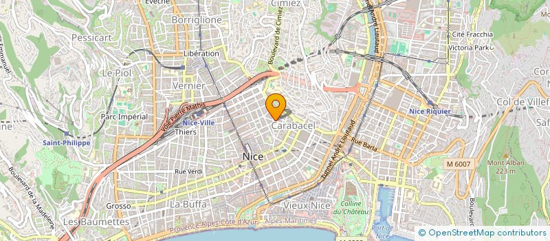 localisation de l'entreprise B & D INVEST  NICE