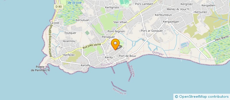 localisation de l'entreprise B.D.J  PENMARCH