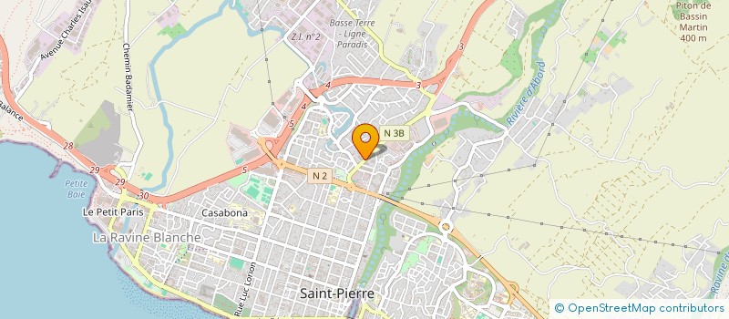 localisation de l'entreprise B.D.J FORMATION à SAINT-PIERRE