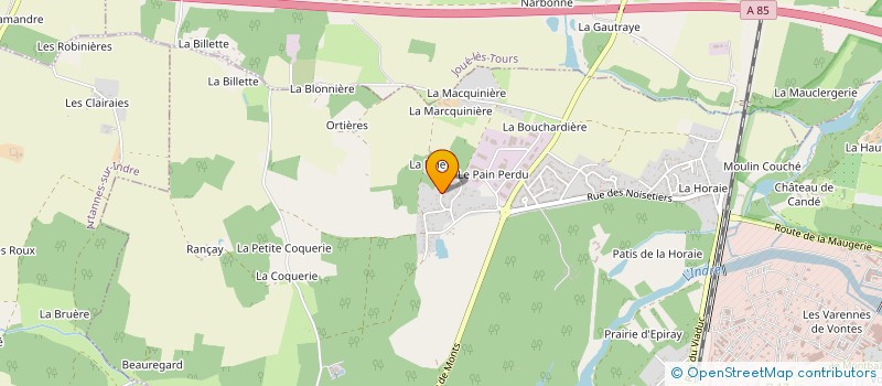 localisation de l'entreprise B.D.L.  MONTS