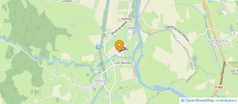 localisation de l'entreprise B.D.L.L.  ARTAIX