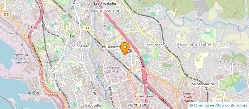 localisation de l'entreprise B.D.L SECURITE  MARSEILLE