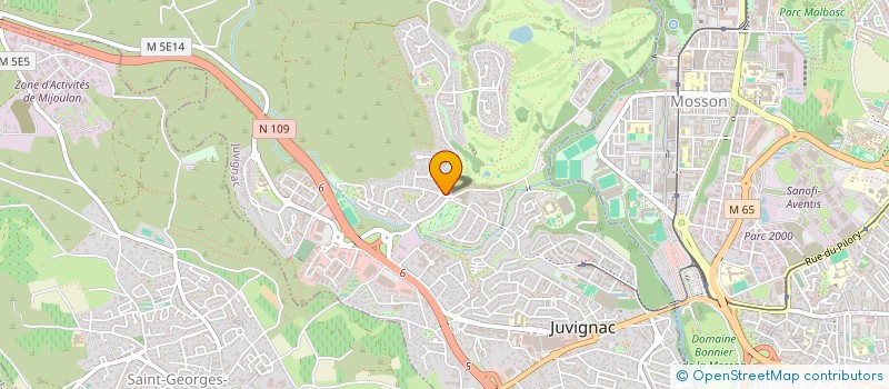 localisation de l'entreprise B.D.M  JUVIGNAC