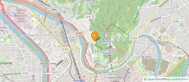 localisation de l'entreprise B.D.M.  SAINT-MARTIN-LE-VINOUX