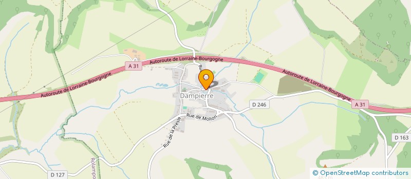 localisation de l'entreprise B D M à POISEUL