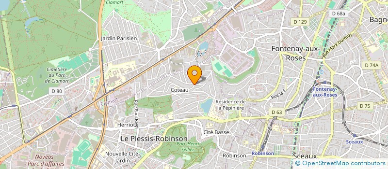 localisation de l'entreprise B.D.M.H. à LE PLESSIS-ROBINSON