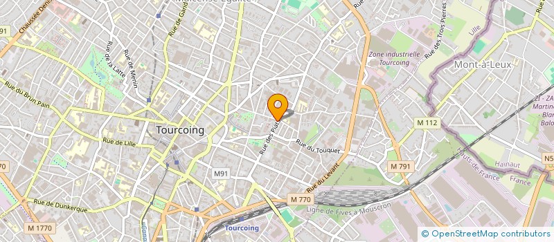 localisation de l'entreprise B.D.M.Z à TOURCOING