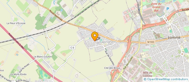 localisation de l'entreprise B.D. ONE  CAPINGHEM