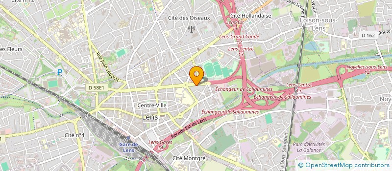 localisation de l'entreprise B.D. PARAMEDIK  LENS